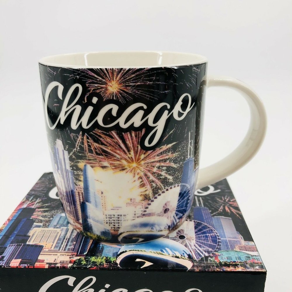 Chicago Souvenir Mug City Merchandise Gift Box NEW